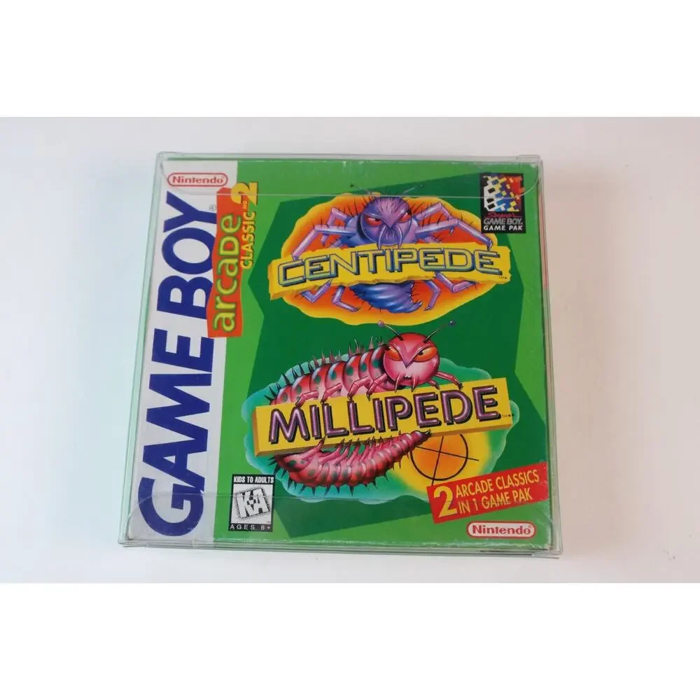 Nintendo Game Boy Arcade Classics 2 Centipede & Millipede Game With Box & Manual